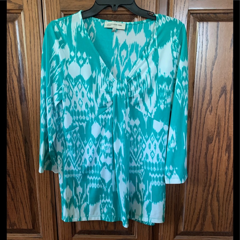 Jones New York Women’s 3/4 Sleeve Blouse